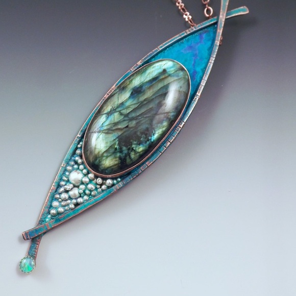Patrician Art- Labradorite Art Piece - Picture 3 of 4